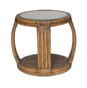 [Florabelle Living] Cayman Rattan Hamptons Side Table Natural