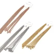 10 Pcs Necklace Link Cable Chain with Lobster Clasps for DIY Jewellery Making
