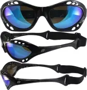 Birdz Eyewear Seahawk Polarized Sunglasses Jet Ski Goggles Sport Kite-Boarding