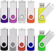 10 Pieces 16 GB USB Flash Drive 16GB USB 2.0 Thumb Drives Bulk Colorful USB Memo