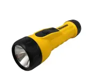 ☀️Westward Industrial Handheld 2D Flashlight Work Light, Yellow, Incandescent