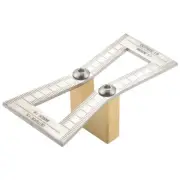 Dovetail Marker, Hand Cut Wood Joints Dovetail Guide Tool with Scale,2265