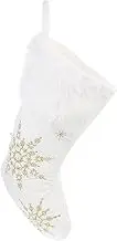 CATIEBYE 1pc Snowflake Stocking Christmas Balls Fur Stockings Christmas Pet Treeartifical Inflatable Santa Christmas Decor Sloth Christmas Tree Christmas Tree Tinsel Plush Fabrics