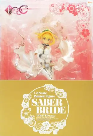 日版 特典版 Fate/EXTRA CCC Hobbymax 尼祿 1/8 Saber PVC 婚紗花嫁賽巴莉莉貞德