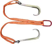 Obstacle car 3T J Hook Long Shank - Tow Chain Tie Down Binder With Grab Hooks On End - Double Head, Obstacle Car Breakdown Car Transport Tow Chain, For Car Wrecker Recovery Breakdown Car Breakdown car