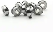 HFZCSIMR 10pcs F692 F693 F694 F695 F696 F697 F698 F699 ZZ Flange Ball Bearing Thin Wall Metal Shielded Flanged Bearings(F697zz-7x17x5)
