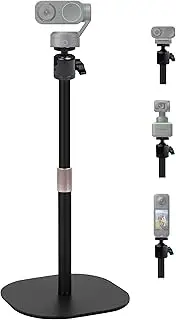Tabletop Webcam Stand 17.7 Inch Heavy Duty Webcam Tripod Mount Compatible with Insta360 Link 2/Link 2C/Link PTZ 4K Webcams and X4 X3 X2 Action Cameras