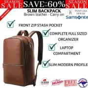 New Samsonite Classic Leather 14.1" Laptop & Tablet Slim Carry On Smart Sleeve