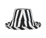 C33 Ladies Striped Big-brimmed Hat Visor Hat Simple Sun Fisherman Hat Cloth Hat Foldable Bowknot Beach Straw Hat Fishing Hat