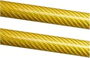 Auto Struts With Springs Compatible With SEAT Leon Mk3 5F Estate 2013-2020 Rear Tailgate Trunk Boot Lift Supports Shock Damper Rod Props(Yellow Carbon Fiber)