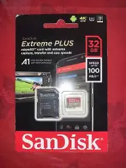 SanDisk - Extreme PLUS 32GB microSDHC UHS-I Memory Card