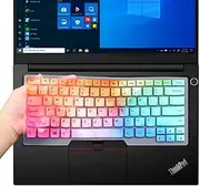 Keyboard Cover for 14" Lenovo Thinkpad T14 Gen 2/1, E14 Gen 4/3/2, T14s Gen 2/1, L14 Gen 3/2, Thinkpad T495 T490 T480S T480 T470, ThinkPad P14s, X1 Carbon 8th/7th/6th, X1 Extreme Gen 3/2-Colorful