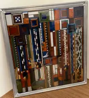 Frank Lloyd Wright's Stained Glass Collection Abstract Saguaro Cactus