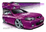 FORD BA XR6 TURBO MENACE A2 FRAMED PRINT (FT151)