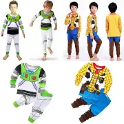 Kids Boys Toys Story Buzz Lightyear Woody Pajamas Set Cosplay Clothes Outfits AU