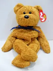 Ty Beanie Baby Teddy Bear Fuzz Light Brown July 23 1998 Retired Vintage New Tags