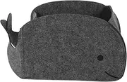Yardwe 1Pc Whale Shape Felt Storage Bin Organizer for Durable Felt Storage Basket for Boys for Playroom and Nursery Compact Design for Easy Storage