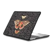 MacBook Air 13-inch (M2 - M4) Impact Case Moths and leaves - Dark Academia butterflies - cottagecore illustration