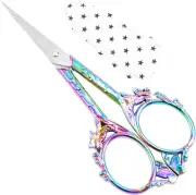 Small Embroidery Scissors with Cover -Cute and Comfortable handles Multicolor
