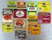 Unused Australian Cordial Labels: MIXED LOT OF 12