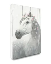 Stupell Spirit Stallion Horse with Flower Crown Canvas Art Canvas Art