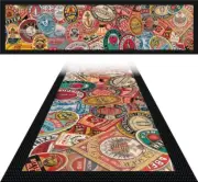 BAR MAT - Bar Runner Aussie Man Cave Beer Spill Mat Pub Rubber Old School Beer