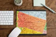 Montana Map Mouse Pad for Computer Office Gaming Desk Non-Slip