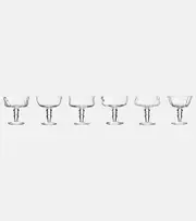 [Bitossi] Bitossi Diseguale set of 6 champagne coupe glasses