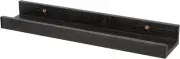 18" Onyx Minimalist Floating Shelf with Picture Ledge for Home Decor