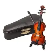 Sky Mini Violin Classic Natural Finish Acoustic Miniature Violin with Stand Bow