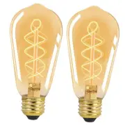 E26 LED Vintage Edison Light Bulbs 40W Equivalent, Dimmable E26 4W LED Edison