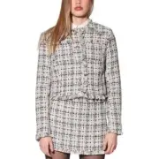 Walter Baker NWT Irene Tweed Crop Jacket Keystone Multi Size Large MSRP $298