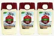 3 Old Spice Fresh FIJI 8 Hours of Sunshine Body Wash Shower Gel Men, 8.4 Oz.