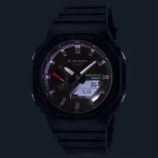 CASIO 卡西歐 G-SHOCK 極簡八角 太陽能電力智慧藍牙手錶(GA-B2100-1A)