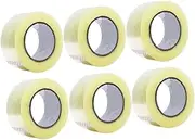 GRIRIW 6 Rolls High Viscosity Tape Box Sealing Band Simple Practical Packaging Tape