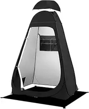 BRIAN & DANY Pop Up Shower Tent, Portable Changing Tent with Rain Shelter & Windows, Privacy Camping Tent for Hiking Beach, UPF 50+ & Waterproof, 47.2" x 47.2" x 74.8"