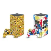 emoji ART PATTERNS VINYL SKIN FOR XBOX SERIES X CONSOLE AND CONTROLLER BUNDLE