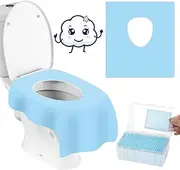 Cottonessence Disposable Toilet Seat Covers (30-Pack) – Waterproof, Individually Wrapped, Non-Slip Liners for Kids and Adults, Potty Training, Travel, Home Use, Portable Package