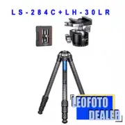 Leofoto Camera Tripod LS-284C+LH-30LR Lever-Release Clamp Ball Head