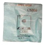 Germanow-Simon Mach (GS) CS366 Watch Crystal 16.3x16.3 NOS Part Flexo Gruen