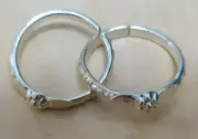 Indian Traditional Silver Flower Design Toe Ring For Women