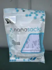 Nanosocks 3D Nano Compression Socks - Size 2 White NANOMX-WT-2