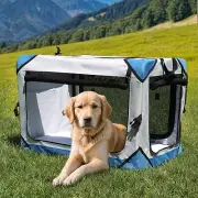 Large Pet Foldable & Portable Dog Travel Carrier Waterproof Camping w/ Plush Pad