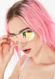 [Good Times Eyewear] Mz. Prismatic Ecstasy Iridescent Glasses