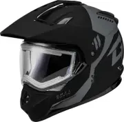 G-Max A4115815 GM-11S Ronin Helmet with Electric Shield Md Matte Black/Silver
