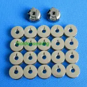 2 PIGTAIL BOBBIN CASES & 20 STEEL BOBBINS for JUKI TL98 98E 98Q SINGER 20U 188U