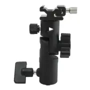 Metal STUDIO BRACKET umbrella holder Flash shoe clamp + 1/4" 3/8" adapter