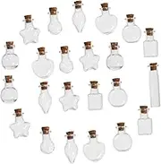 ABOOFAN 48Pcs Glass Wishing Bottles with Cork Stoppers Tiny Drifting Bottles for DIY Crafts Unique Art Decor and Clear Jars for Creative Projects