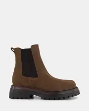 Shelly Shen Shai/Tan Suede Womens Boots 38