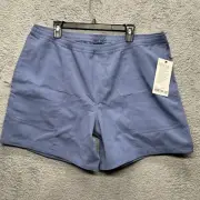 Lululemon Mens Relaxed-Fit Pull-On Short 2XL Oasis Blue Light Woven Lightweight